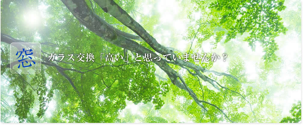 窓ガラス交換「高い」と思っていませんか？